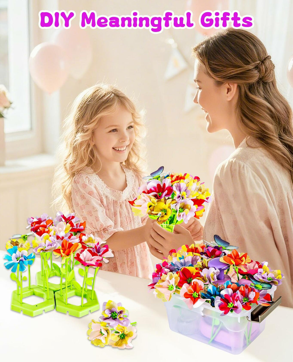 Maylatte DIY Fabric Flower Bouquet Craft Kit — Ages 4–8