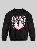 Girls' Pugs & Hearts Graphic Crewneck Sweatshirt