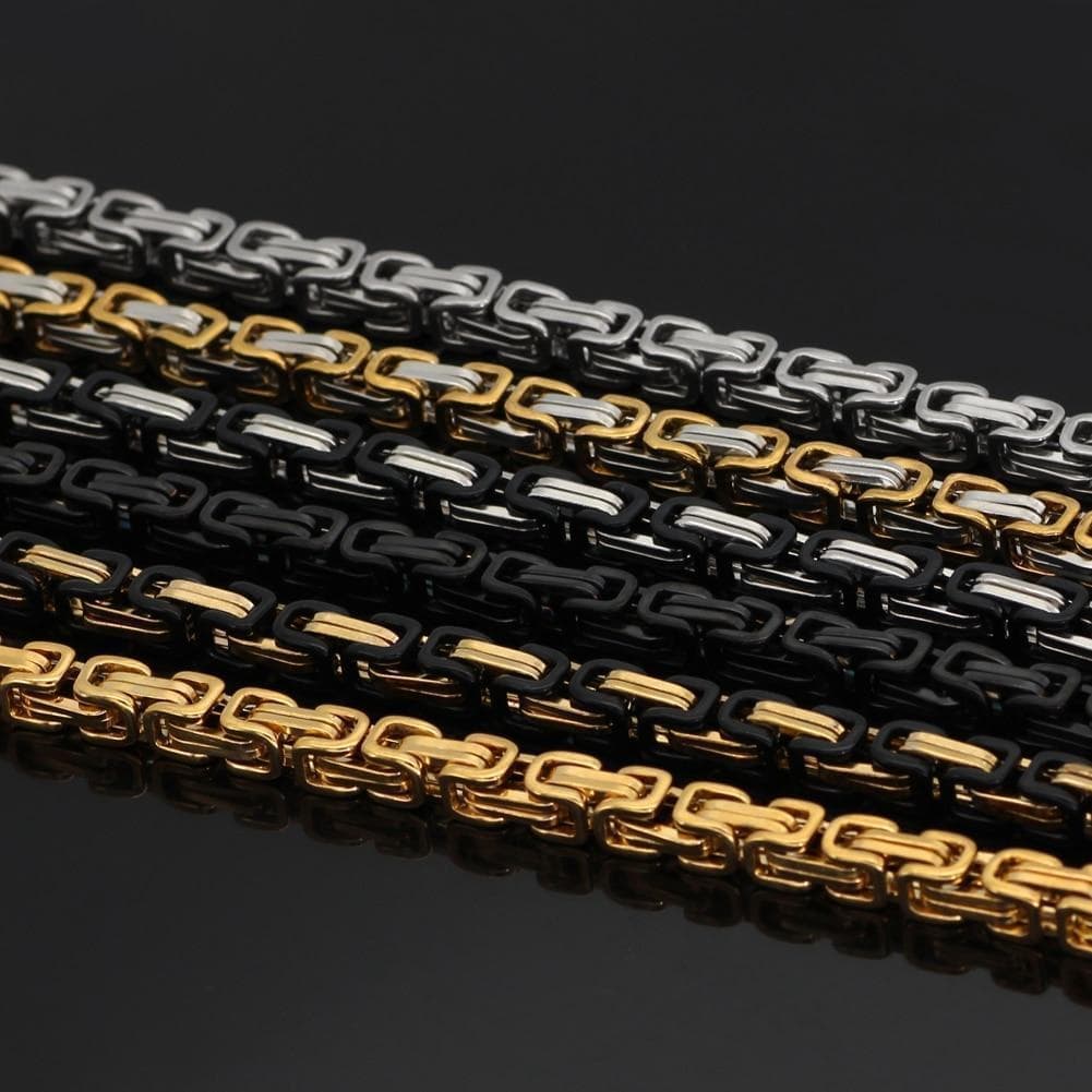 Viking Stainless Steel King Chain & Bracelet Set