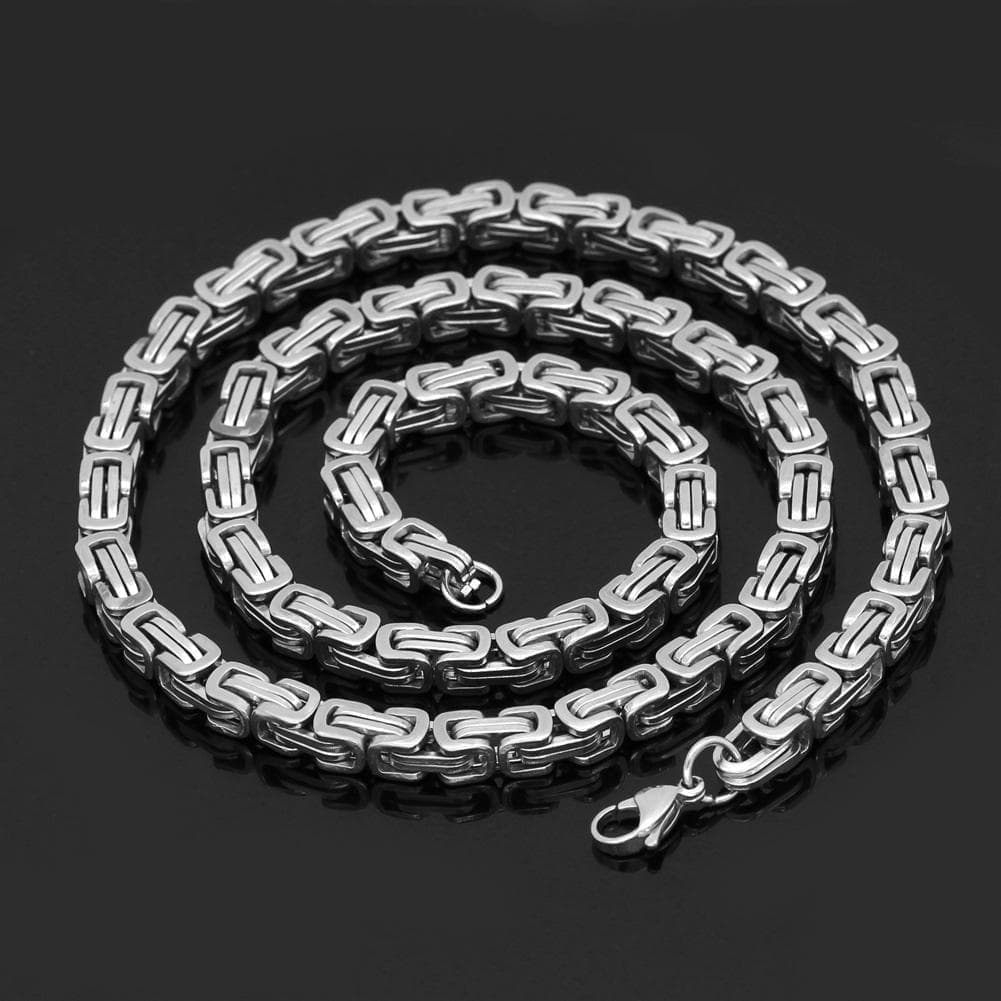 Viking Stainless Steel King Chain & Bracelet Set