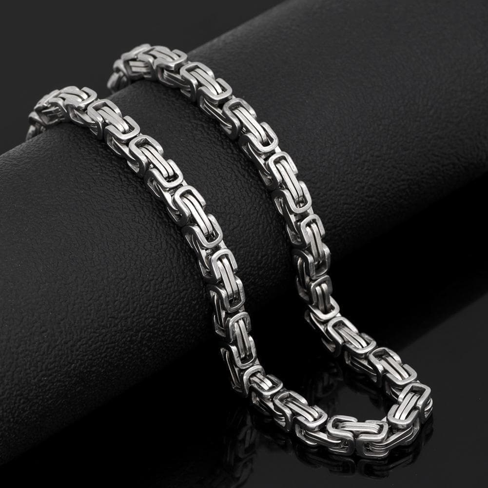 Viking Stainless Steel King Chain & Bracelet Set