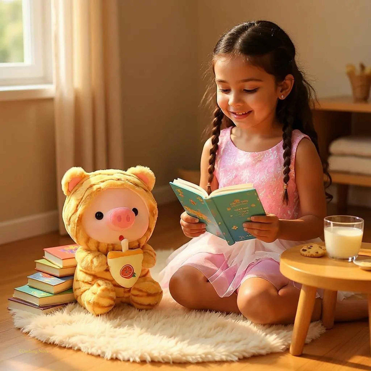Pig Boba Bubble Tea Plush Toy