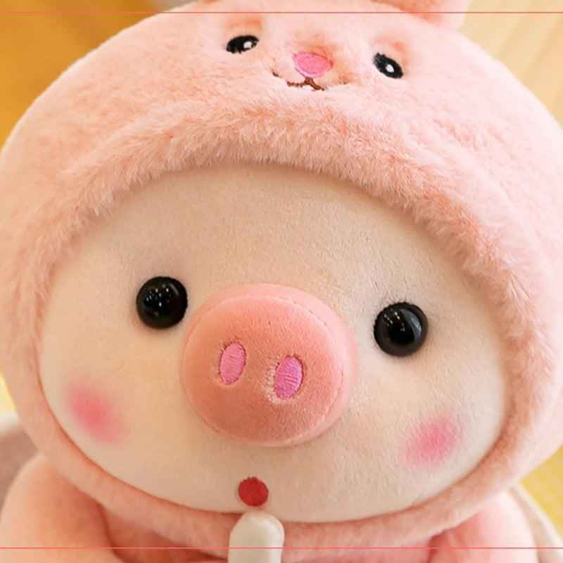 Pig Boba Bubble Tea Plush Toy