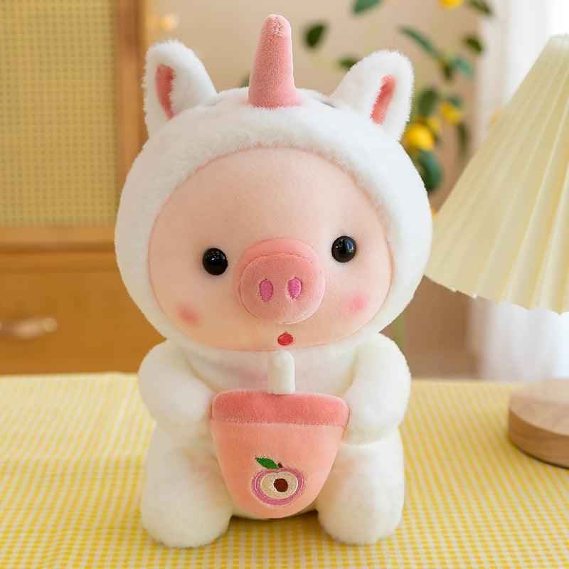 Pig Boba Bubble Tea Plush Toy