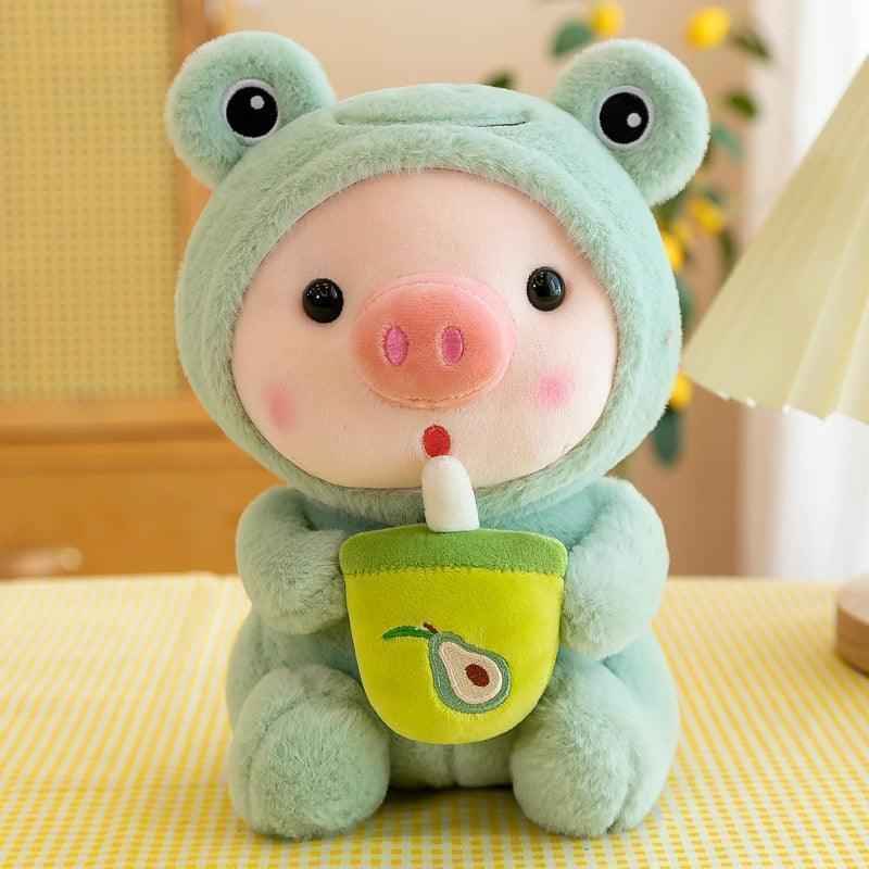 Pig Boba Bubble Tea Plush Toy