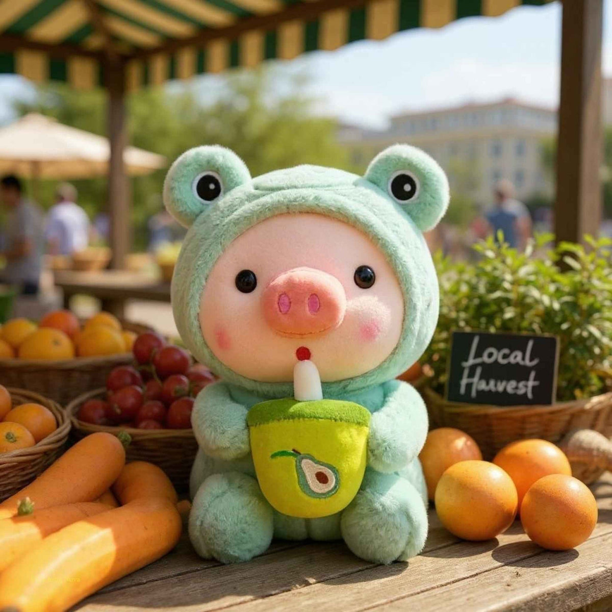 Pig Boba Bubble Tea Plush Toy