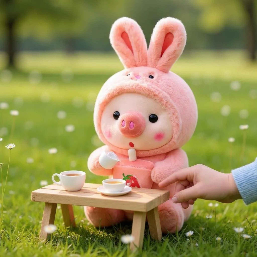 Pig Boba Bubble Tea Plush Toy