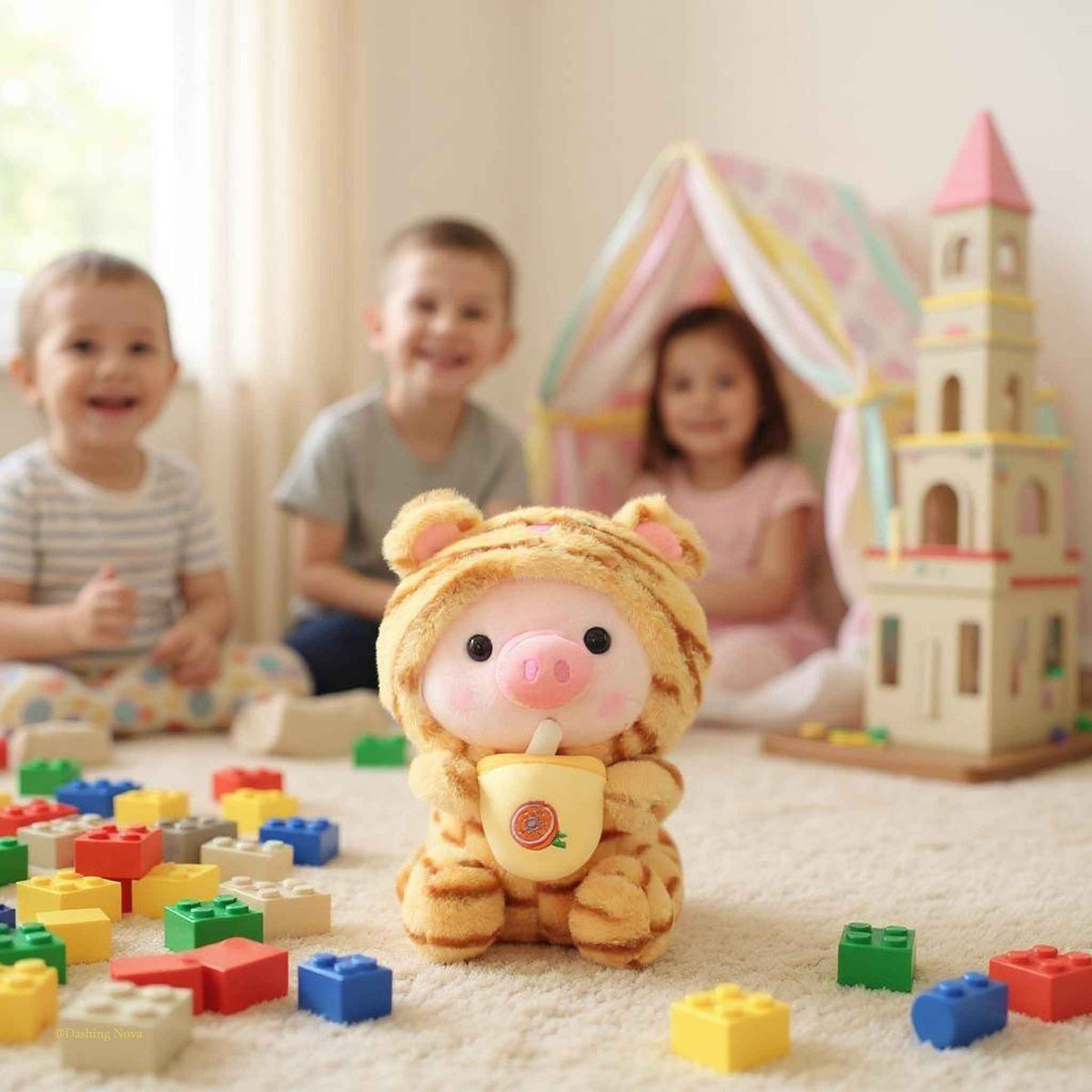 Pig Boba Bubble Tea Plush Toy