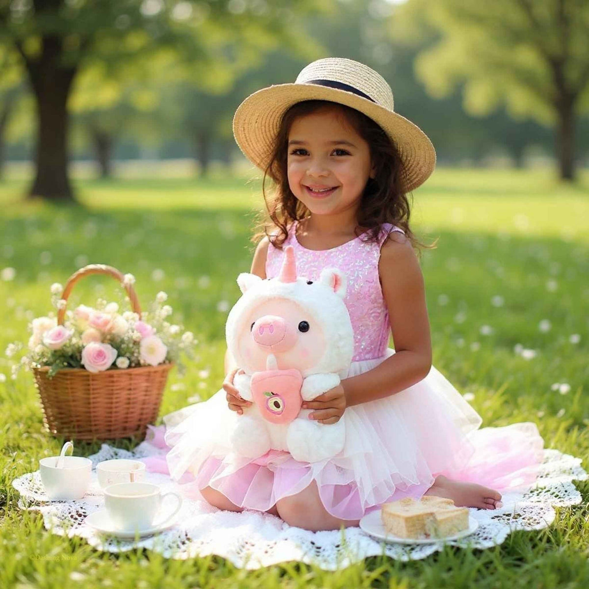 Pig Boba Bubble Tea Plush Toy