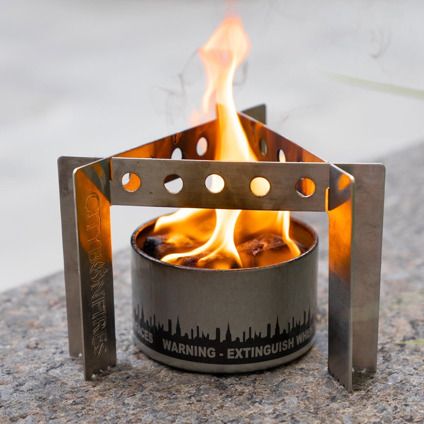 City Bonfires Collapsible Stainless Steel Camp Stove & Trivet