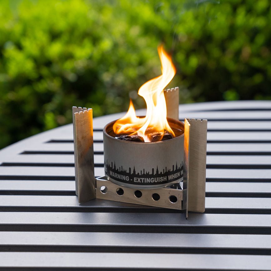 City Bonfires Collapsible Stainless Steel Camp Stove & Trivet