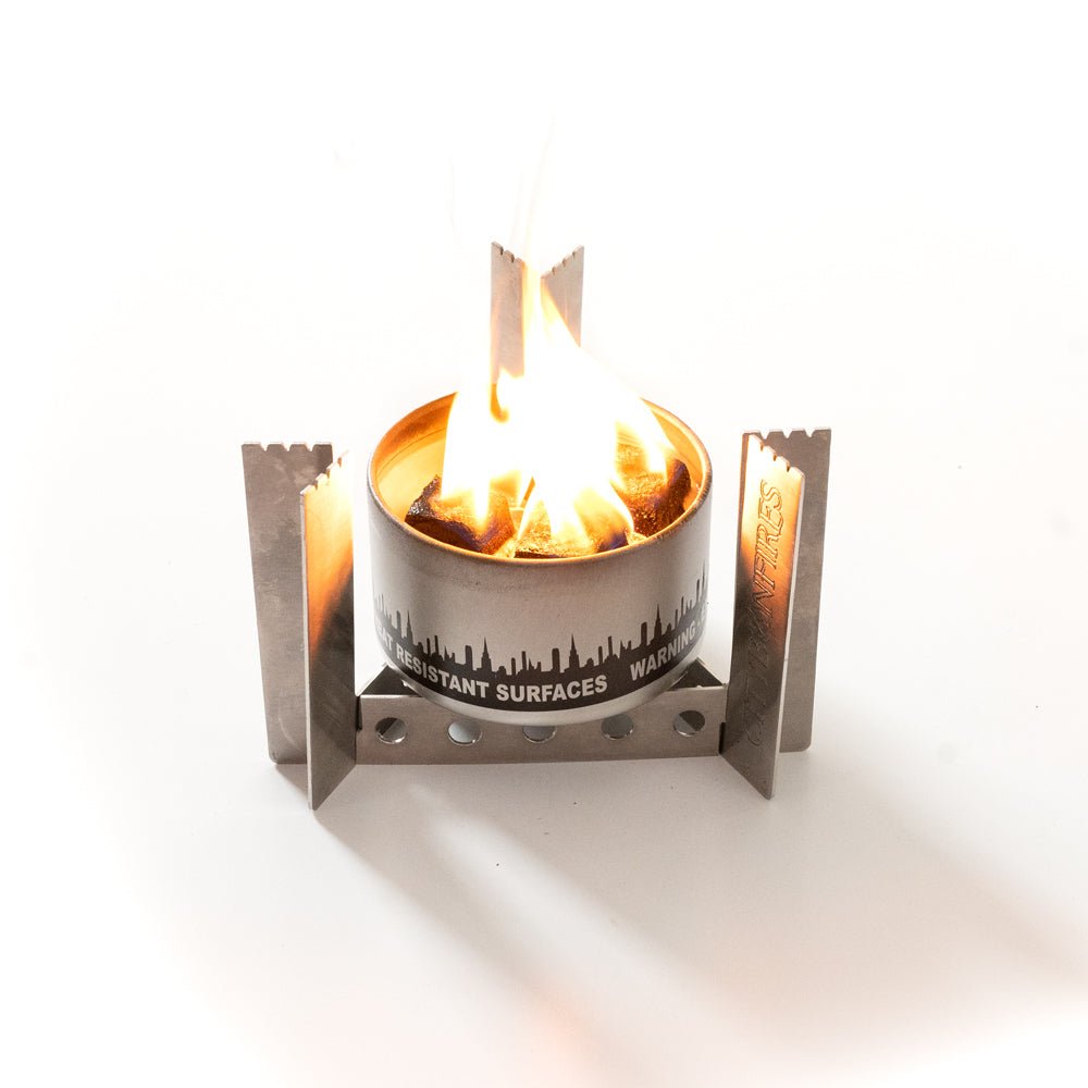 City Bonfires Collapsible Stainless Steel Camp Stove & Trivet