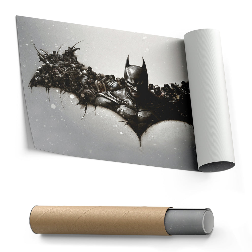 Batman Fallen Enemies Canvas Superhero Wall Art
