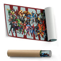Marvel Superheroes Comic-Style Canvas Wall Art