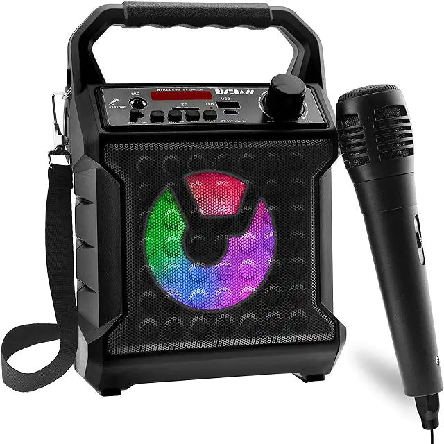 Risebass Rechargeable Bluetooth Karaoke Speaker & Microphone