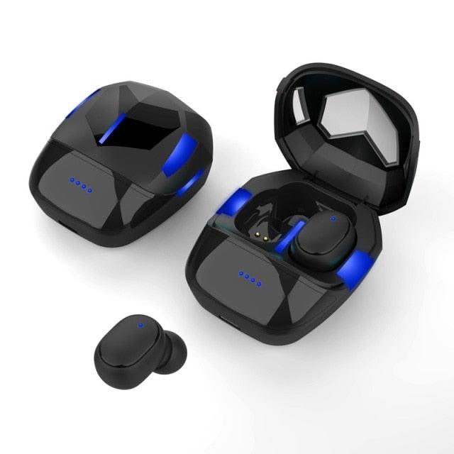 STEVVEX Bluetooth 5.1 Wireless Earbuds with LED Charging Case