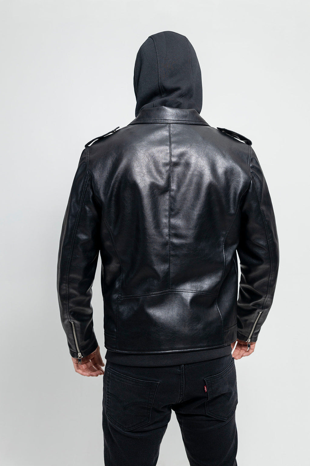 Ralph Men's Faux Leather Moto Jacket