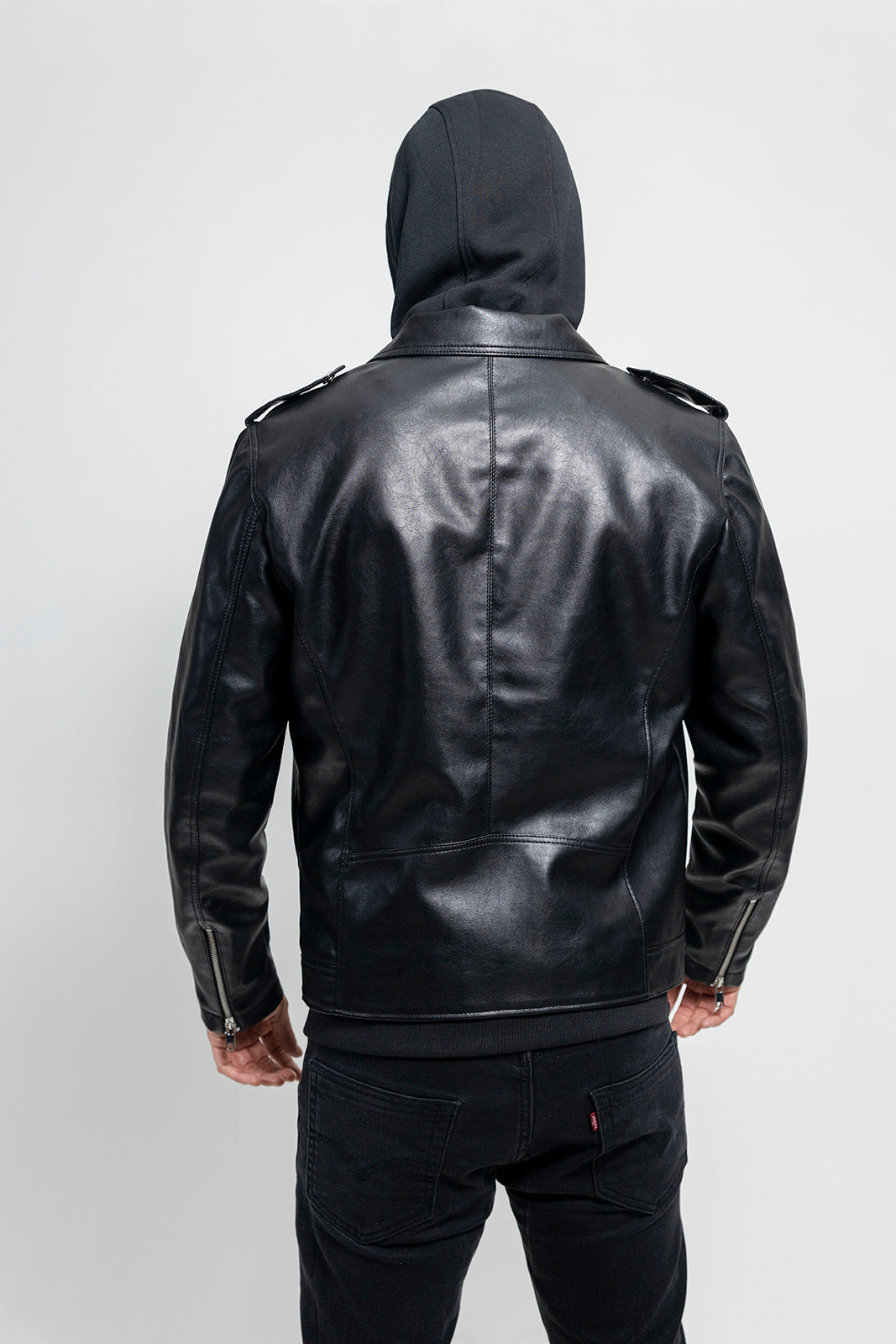Ralph Men's Faux Leather Moto Jacket