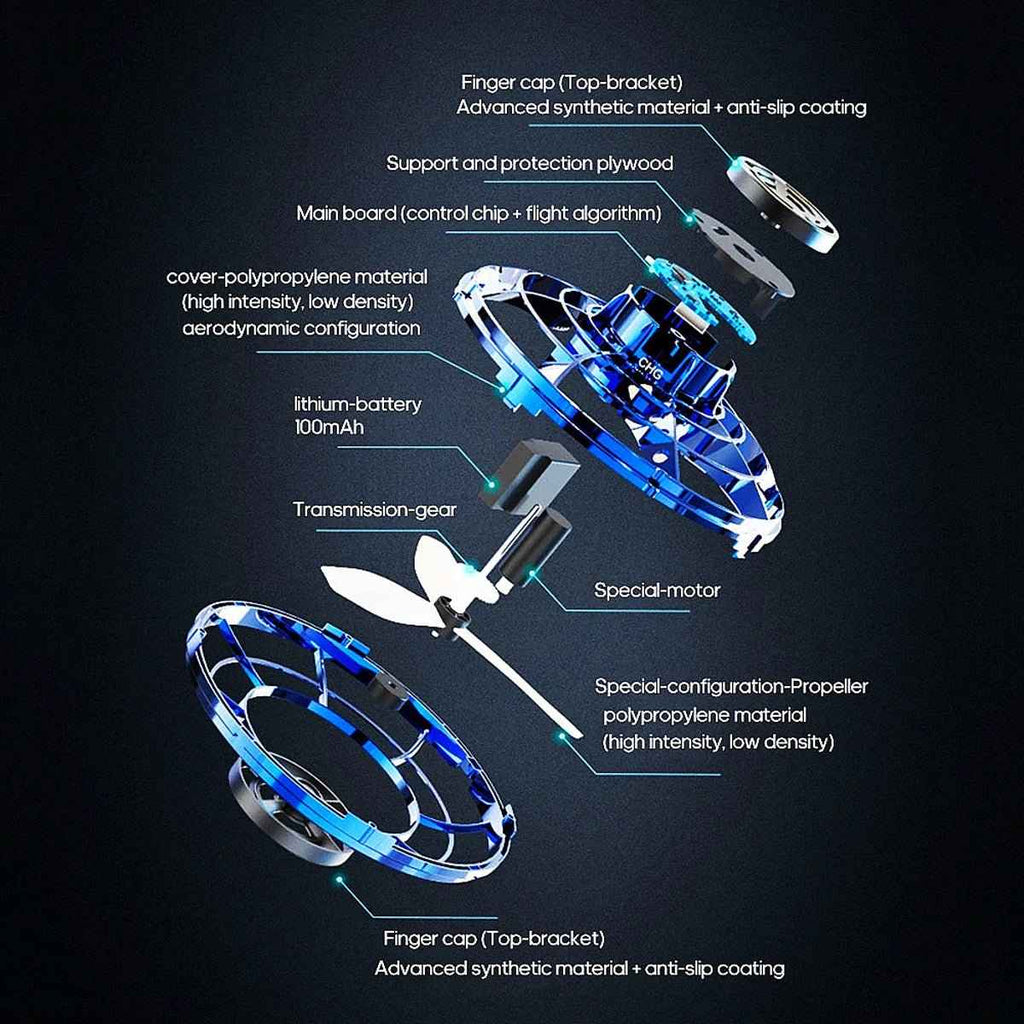 Rechargeable UFO Flying Spinner Toy