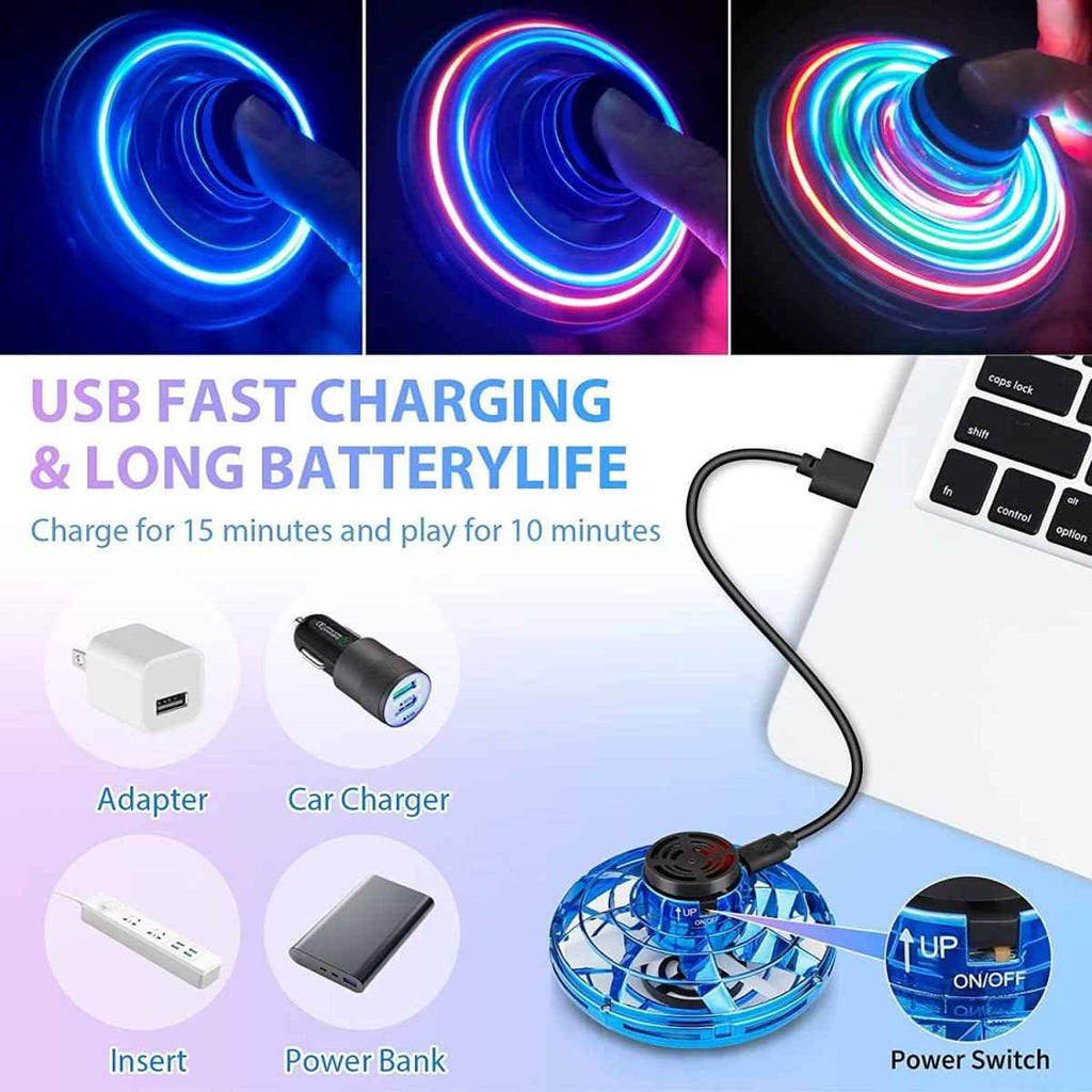Rechargeable UFO Flying Spinner Toy