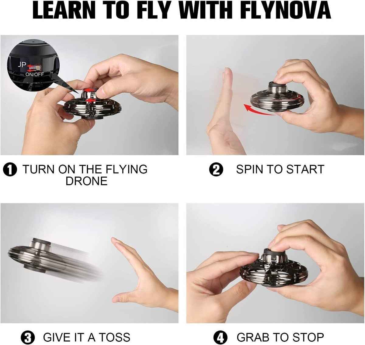 Rechargeable UFO Flying Spinner Toy