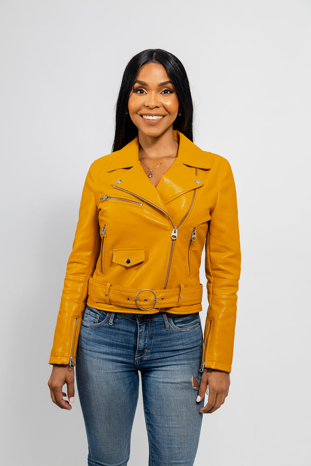 Remy Women's Faux-Leather Moto Jacket