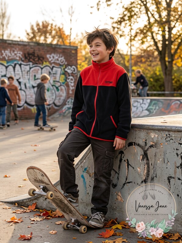 iXtreme Boys’ Colorblock Fleece Jacket — Size 8–10