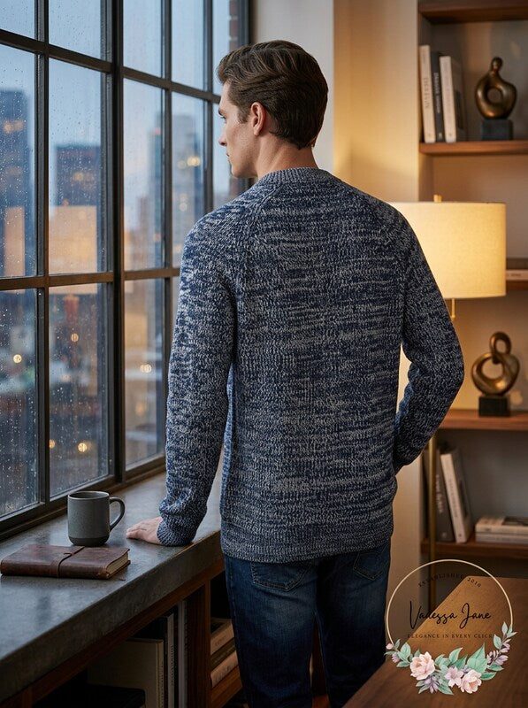 American Rag Men's Textured Knit Cardigan – M