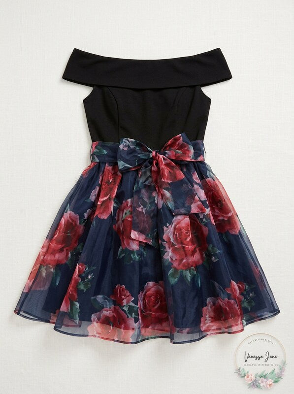 B Darlin Juniors Off-Shoulder Party Dress – 9/10