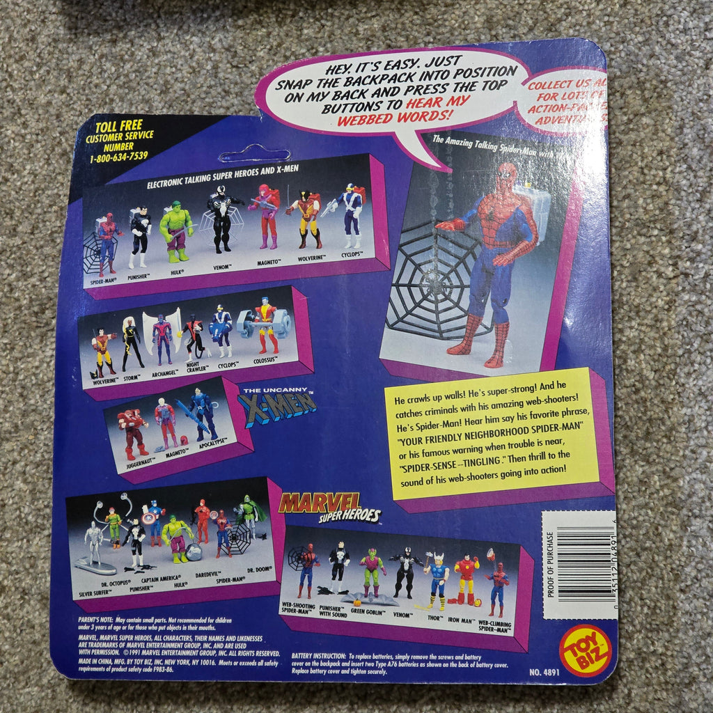 Vintage Toy Biz Talking Spider-Man Figure