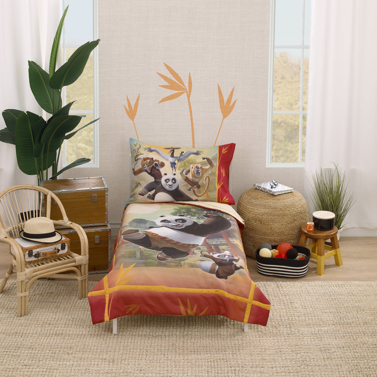 DreamWorks Kung Fu Panda Toddler Bedding — 4 Pieces