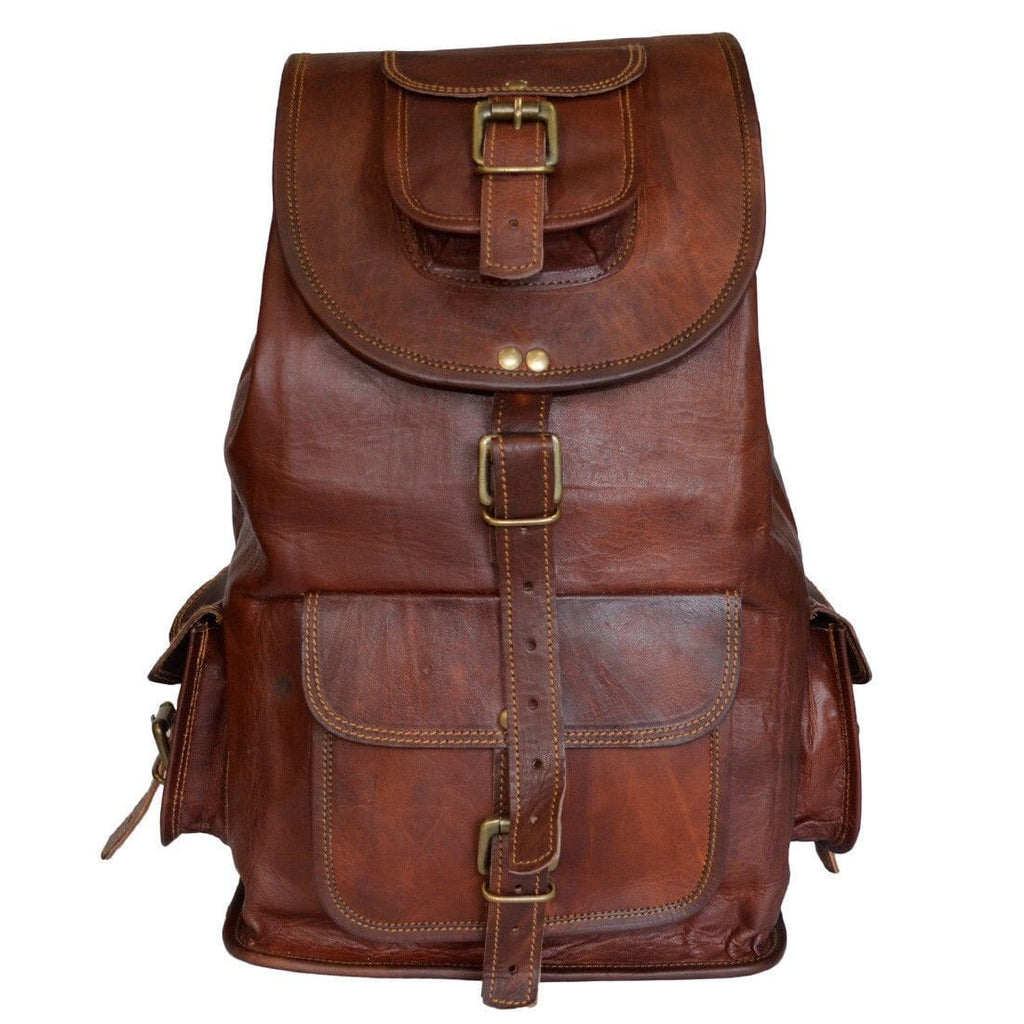 Classy Leather Bags Outdoor Hiking Backpack