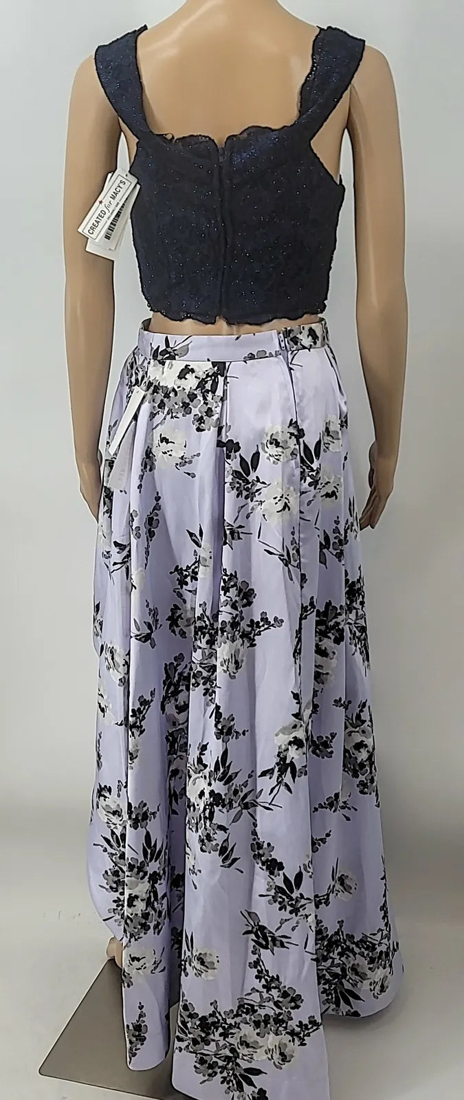 Speechless Juniors Floral High-Low Skirt Set – 5