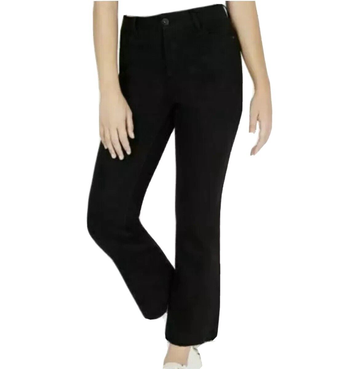 Dollhouse Juniors High-Waist Kick-Boot Jeans – Black