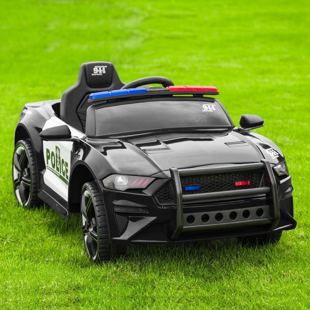 Highway Patrol Kids' Ride-On Car – Black