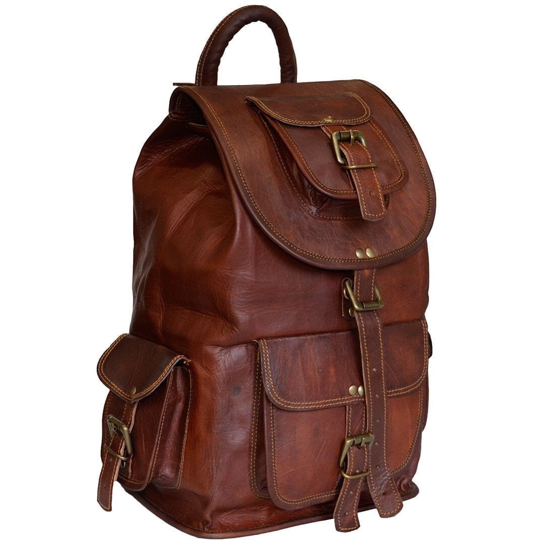 Classy Leather Bags Outdoor Hiking Backpack