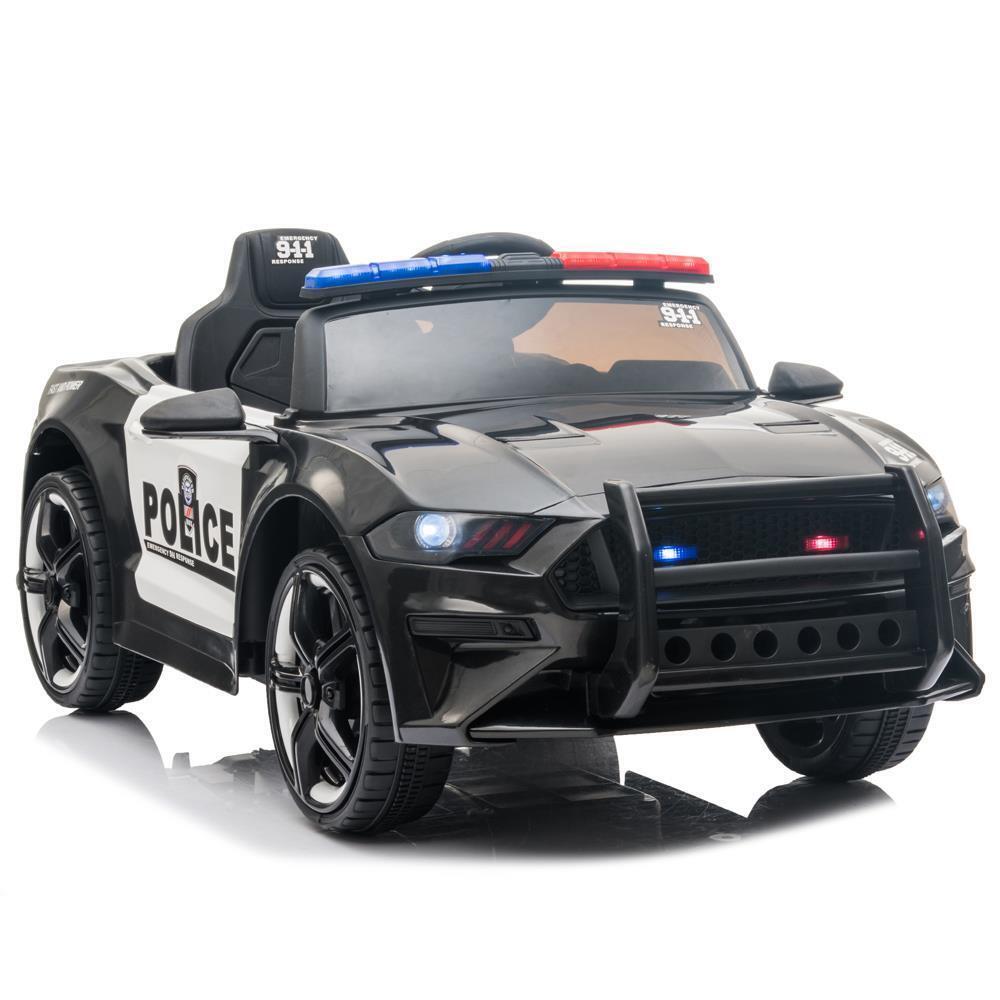 Highway Patrol Kids' Ride-On Car – Black