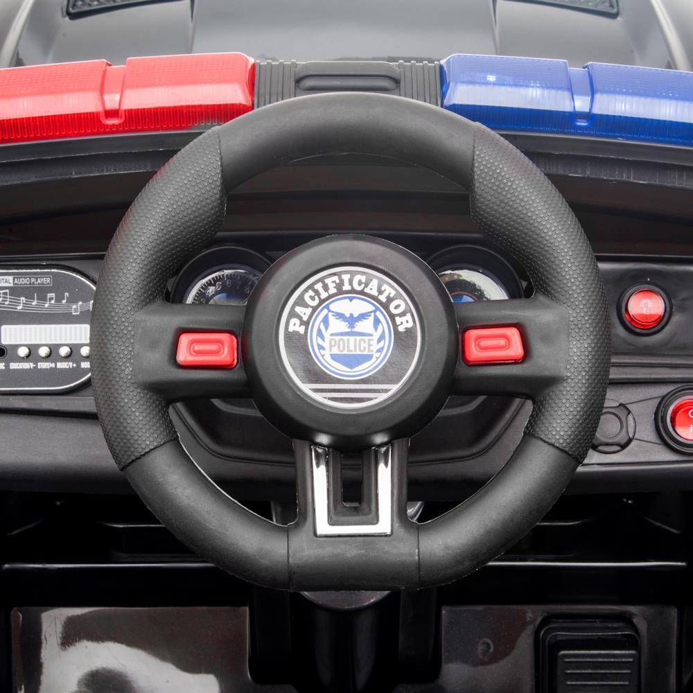 Highway Patrol Kids' Ride-On Car – Black