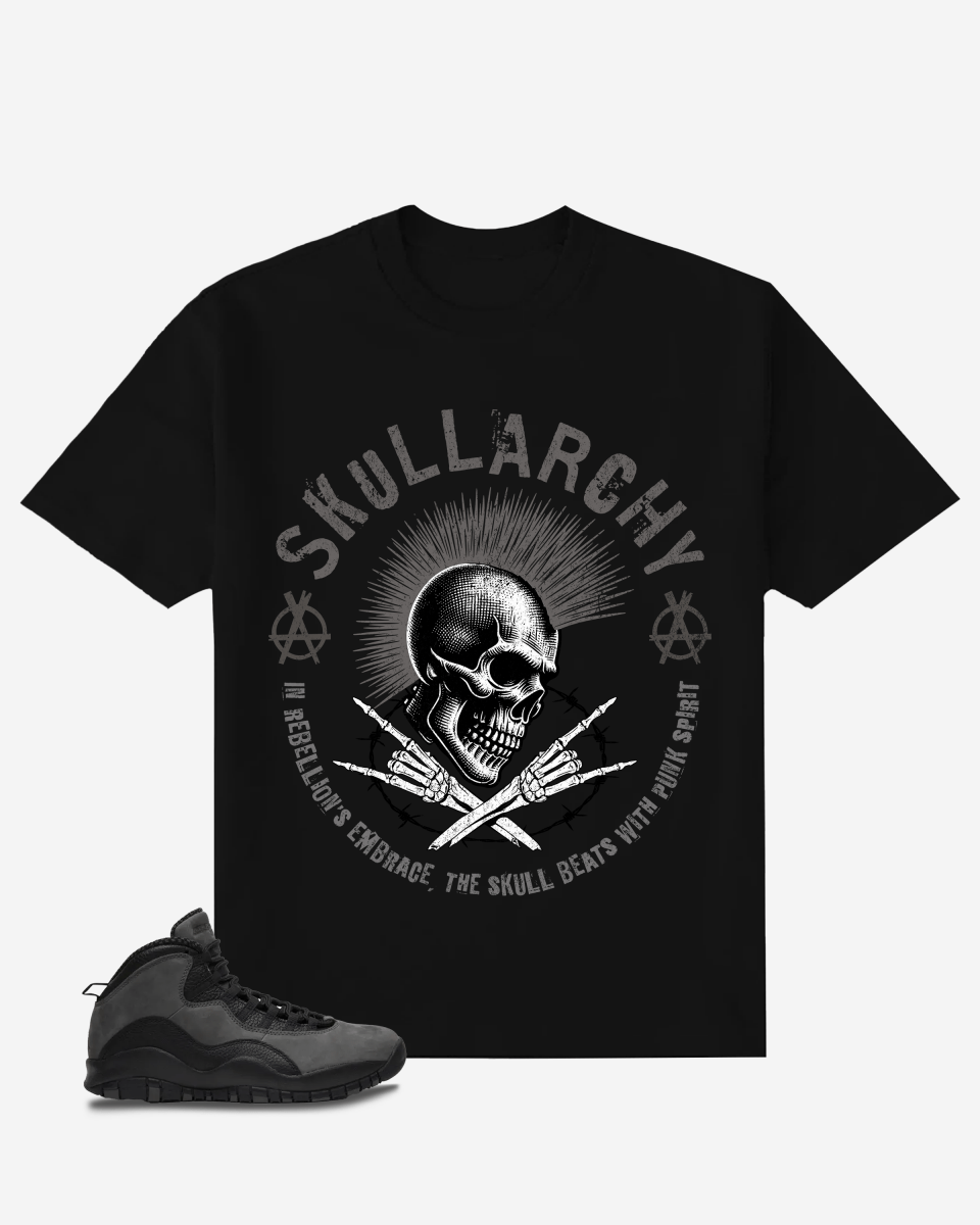 G West Skull Punk Oversized T-Shirt