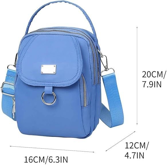 Nylon Crossbody Phone Wallet Bag