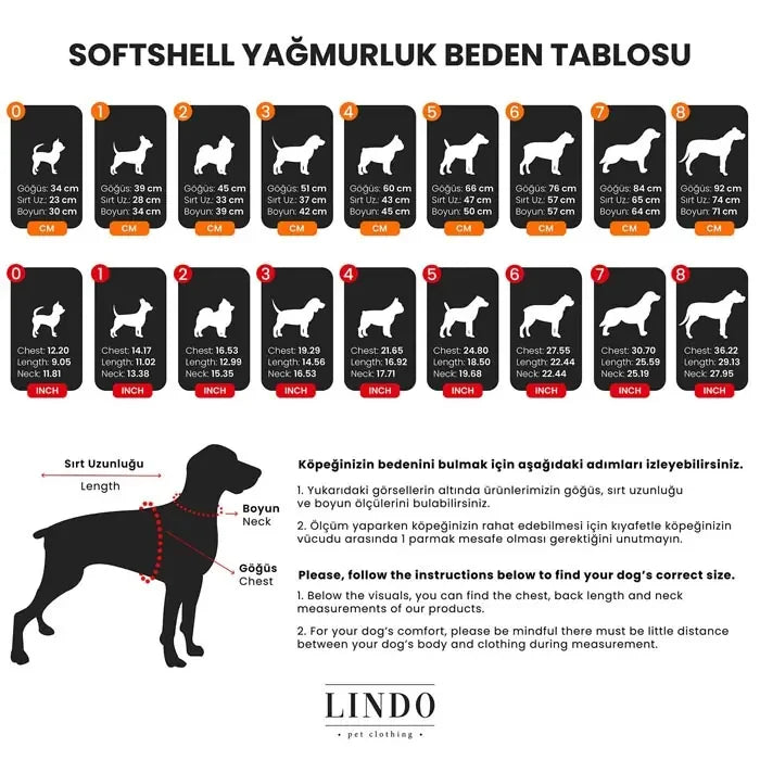 Lindo Softshell Black Skull Dog Raincoat Waterproof Jacket