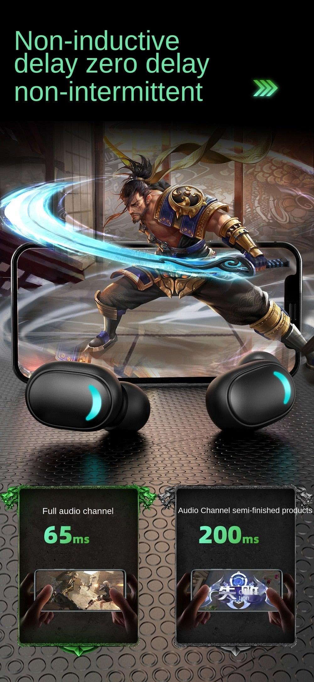 STEVVEX Bluetooth 5.1 Wireless Earbuds with LED Charging Case