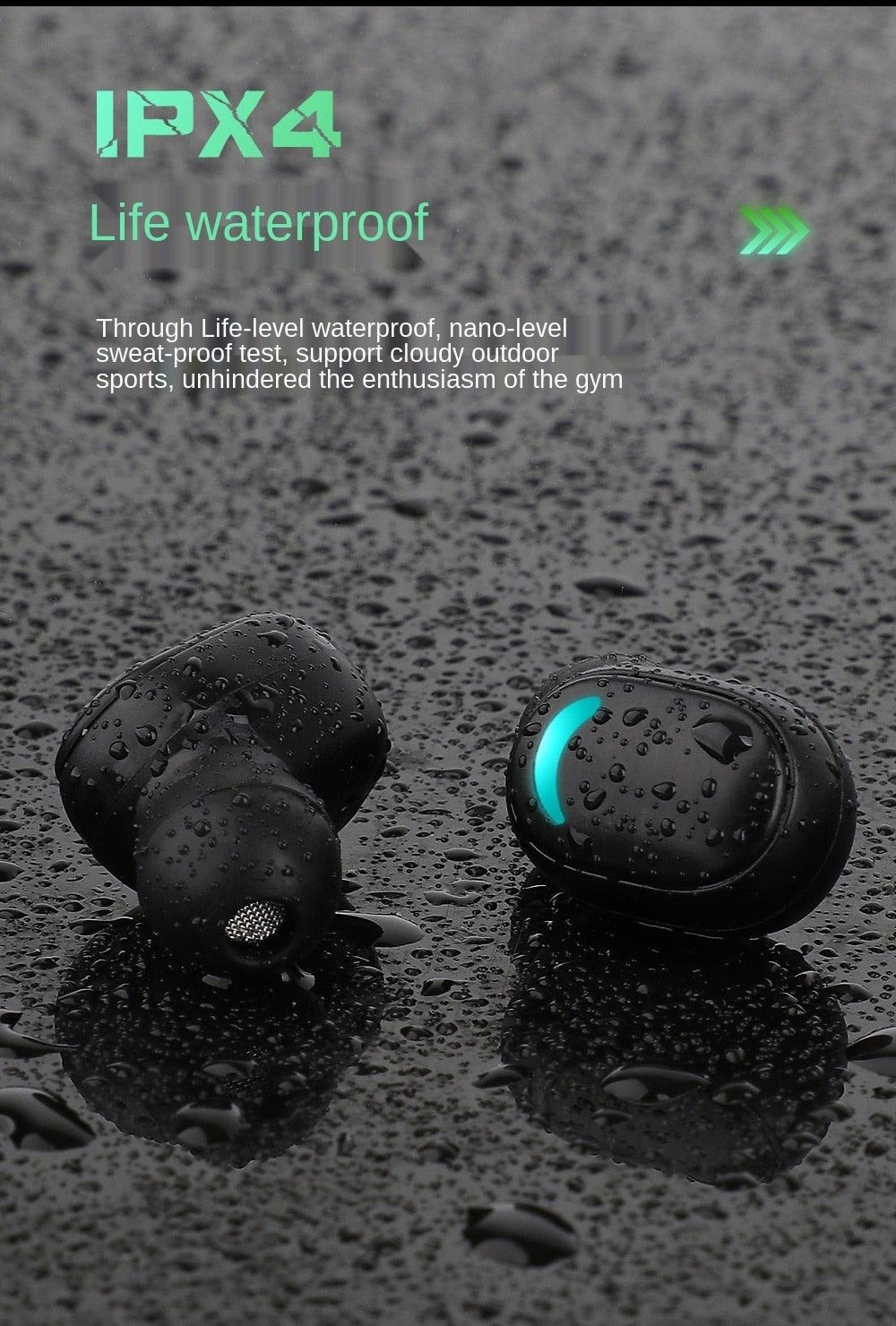 STEVVEX Bluetooth 5.1 Wireless Earbuds with LED Charging Case