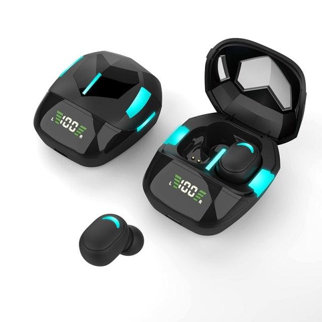 STEVVEX Bluetooth 5.1 Wireless Earbuds with LED Charging Case