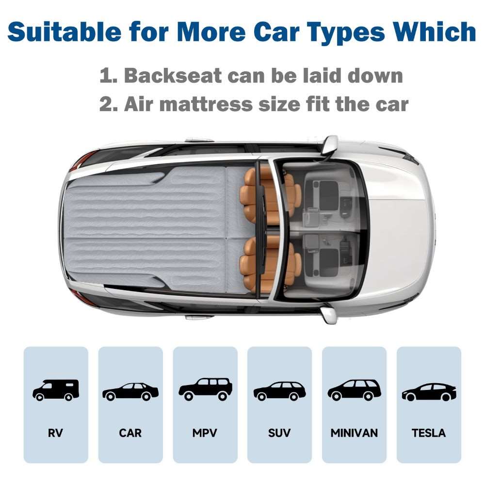 Umbrauto SUV Camping Air Mattress 1.0 — Gray