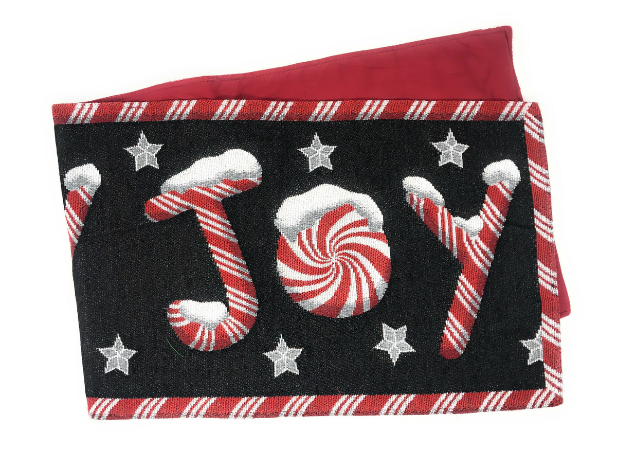 Peppermint Joy Christmas Table Runner