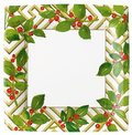 Holly & Fretwork Christmas Paper Dinner Plates – Pack of 8