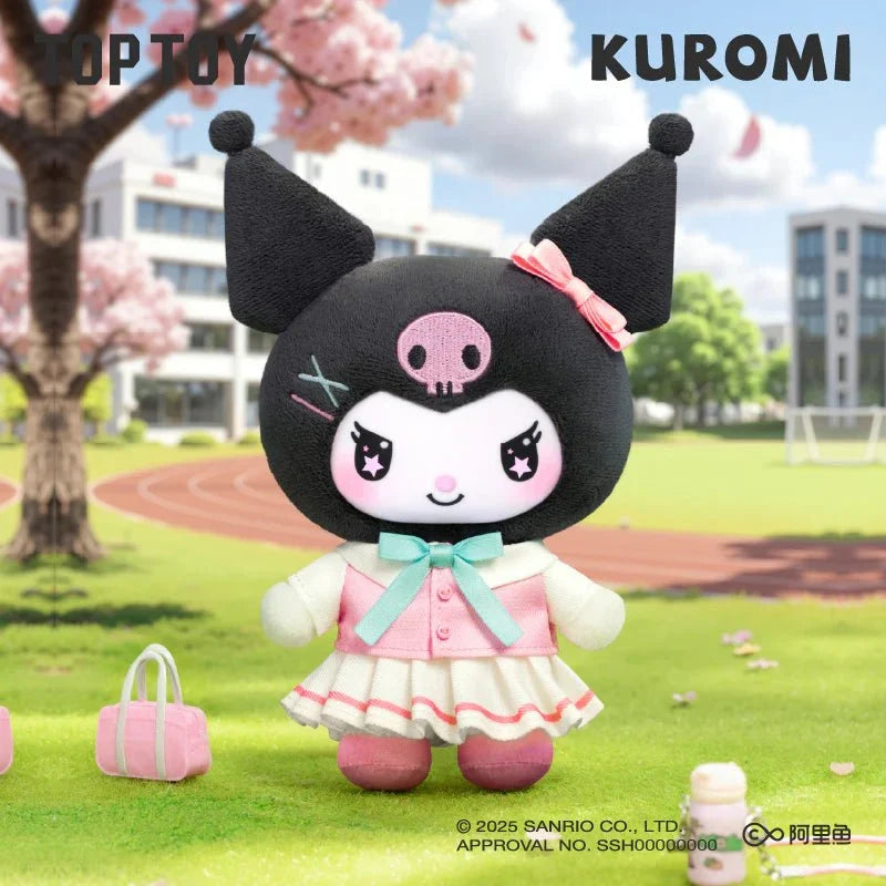 TOP TOY Kuromi School Life Vinyl Plush Keychain Blind Box