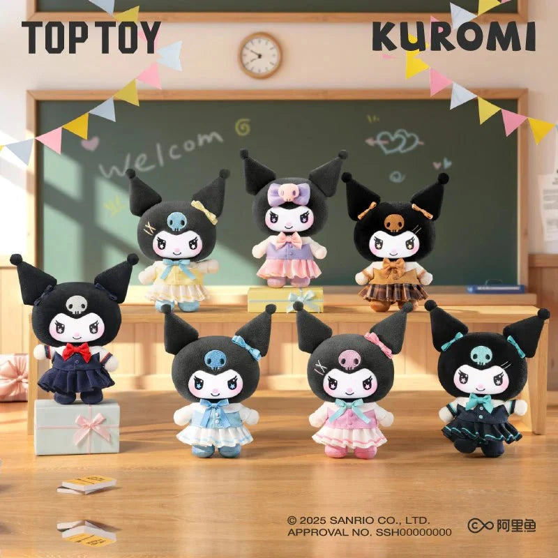 TOP TOY Kuromi School Life Vinyl Plush Keychain Blind Box