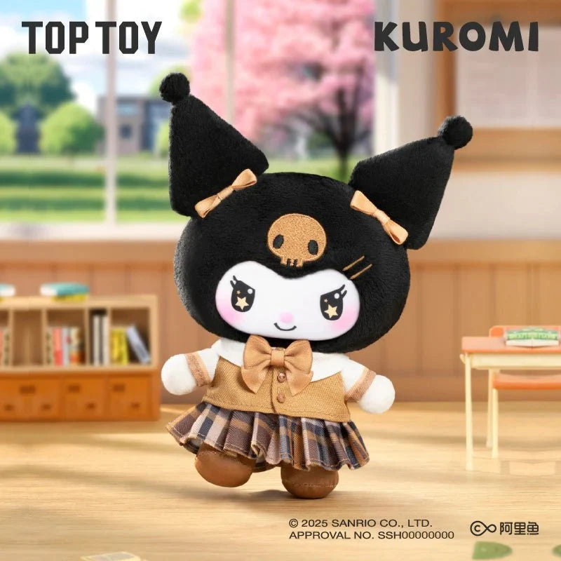 TOP TOY Kuromi School Life Vinyl Plush Keychain Blind Box
